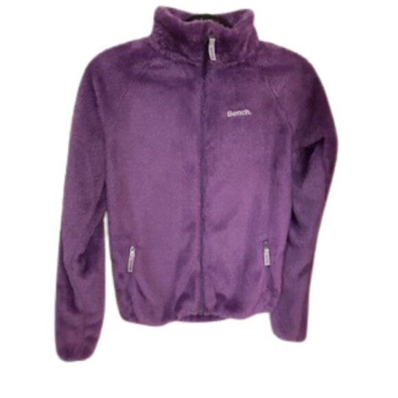 BENCH SOFT FAUX FUR JACKET GIRLS 12/14 - Picture 3 of 6